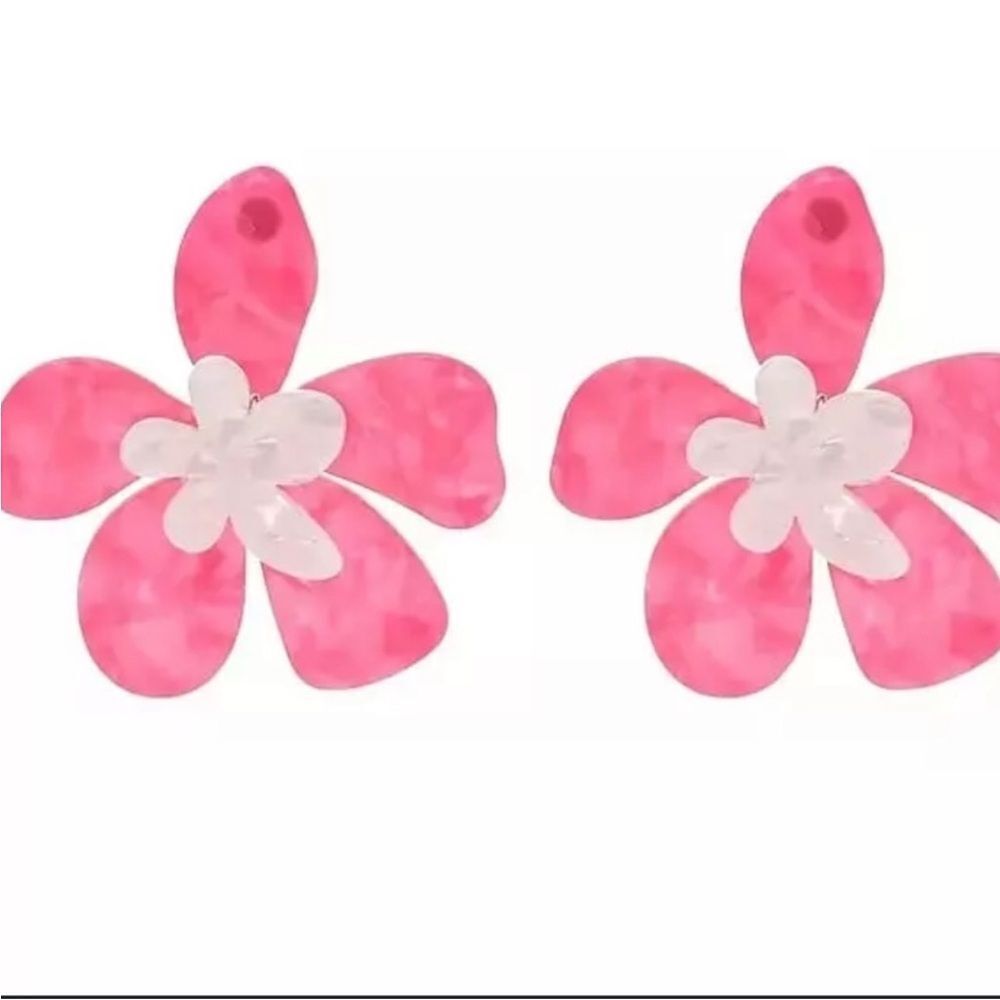 Statement flower earrings M336